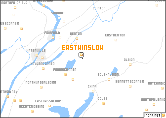 map of East Winslow