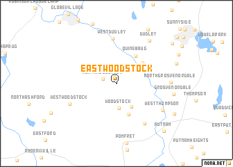 map of East Woodstock