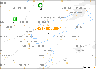 map of East Worldham