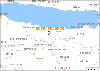 map of Eaton Corners