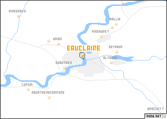 map of Eau Claire