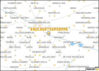 map of Eaucourt-sur-Somme