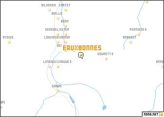 map of Eaux-Bonnes