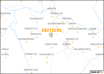 map of E. Aztecas