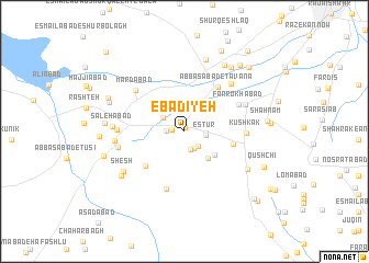 map of ‘Ebādīyeh