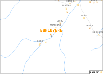 map of Ebalo Yéké