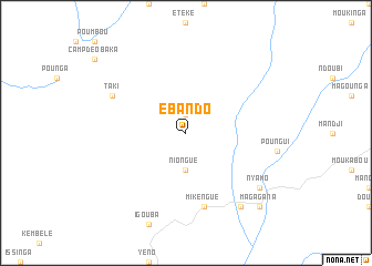 map of Ebando