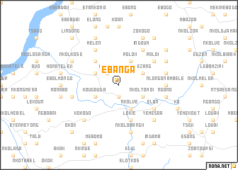 map of Ébanga