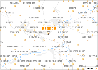 map of Ébange