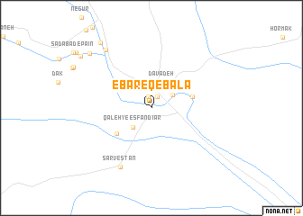 map of Ebāreq-e Bālā