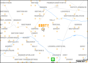 map of Ébaty