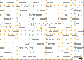 map of Ebawalayaya