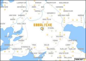 map of Ebbalycke