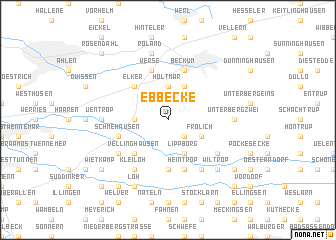 map of Ebbecke