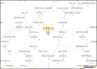 map of Ebbio