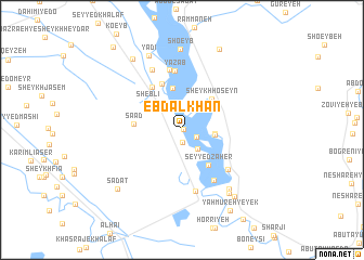 map of Ebdāl Khān