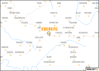 map of Ebebeng