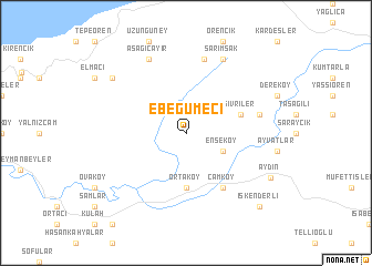 map of Ebegümeci