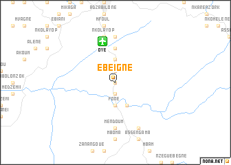 map of Ebeigne