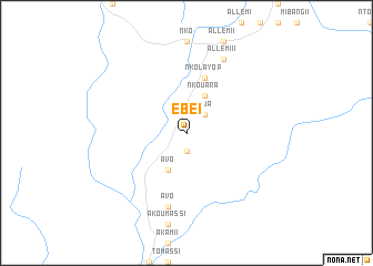 map of Ebeï