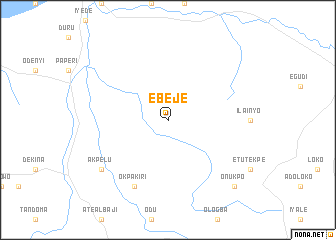map of Ebeje