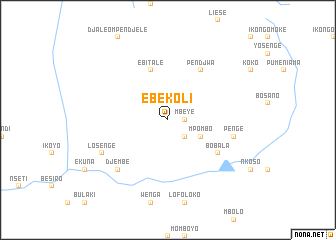 map of Ebekoli