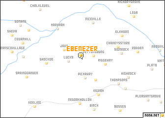 map of Ebenezer