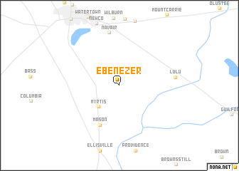 map of Ebenezer