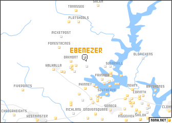 map of Ebenezer
