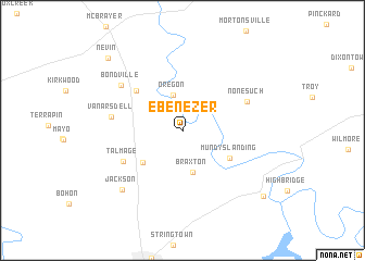 map of Ebenezer