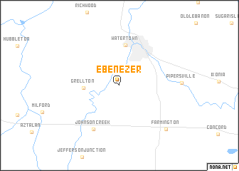 map of Ebenezer