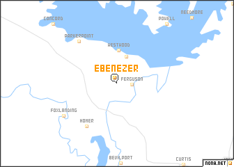 map of Ebenezer