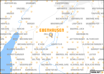 map of Ebenhausen