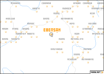 map of Ebensam