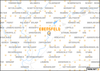 map of Ebensfeld