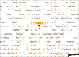 map of Ebenweiler