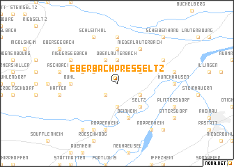 map of Eberbach-prés-Seltz