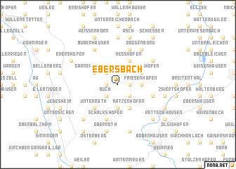 map of Ebersbach