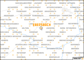 map of Ebersbach