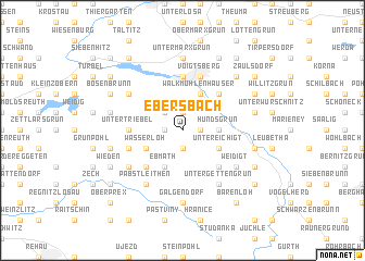 map of Ebersbach