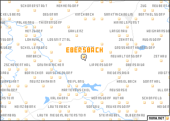 map of Ebersbach
