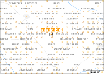 map of Ebersbach