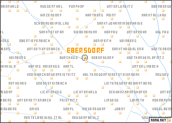 map of Ebersdorf