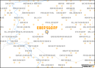 map of Ebersdorf