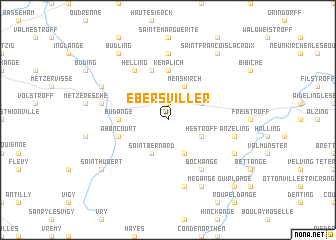 map of Ebersviller