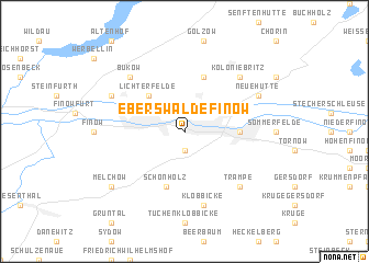 map of Eberswalde-Finow