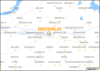 map of Eberswalde