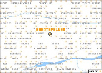 map of Ebertsfelden