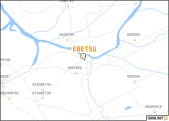 map of Ebetsu
