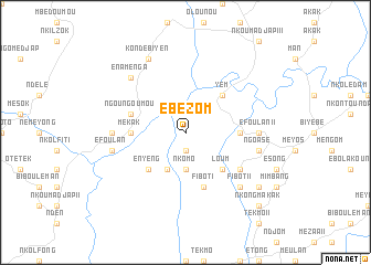 map of Ébézom